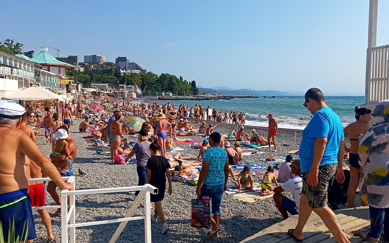 Крым Алушта лето пляж отдых
